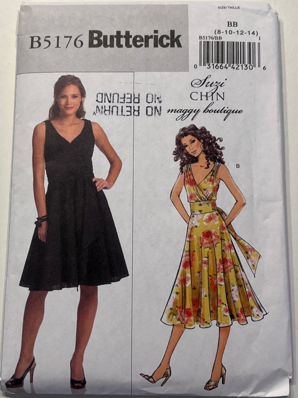Butterick Pattern 5176 Maggy Boutique Out-of-Print Sizes 8-14 NWT